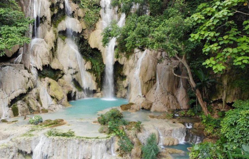 Luang Prabang: Cruise to Pak Ou Caves & Kuang Si Waterfalls